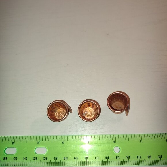 Lot 3 Pcs Thimbles Roswell Lake Havasu City Kingman Route 66 Collectible Copper - Picture 6 of 6